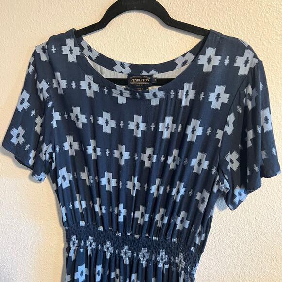 Pendleton Short Sleeve Patterned Midi Dress Size S - Picture 3 of 7